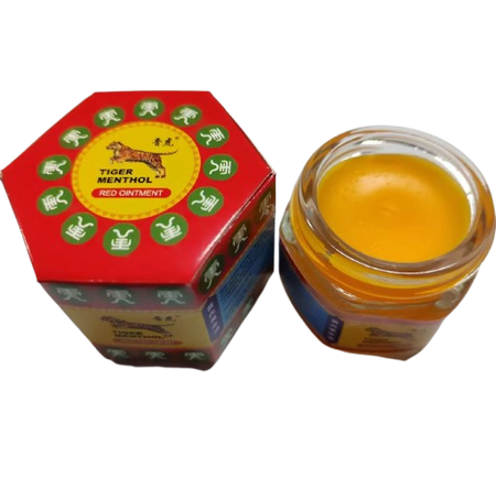 Maść tygrysia czerwony, balsam do mięśni Tiger Menthol 19,4g