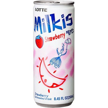 Napój gazowany jogurtowy truskawkowy MILKIS 250ml