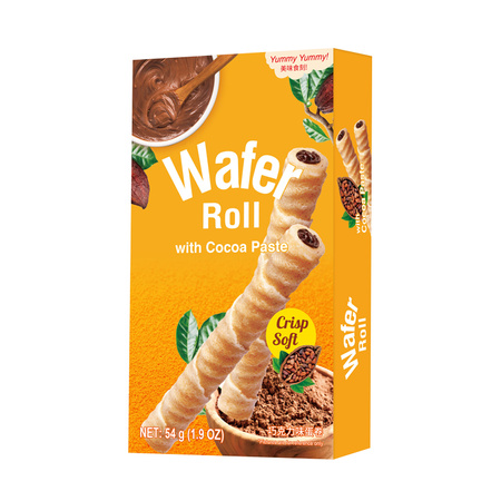 Wafer Roll with Chocolate Flavours 54g