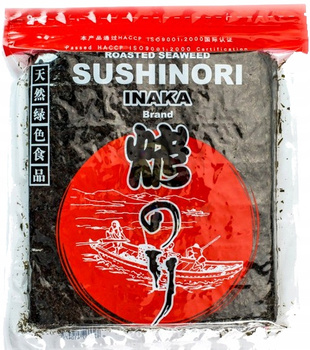 Wodorosty glony do sushi nori Red 50 szt. INAKA