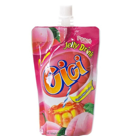 Jellies with peach taste and nata de coco 150g