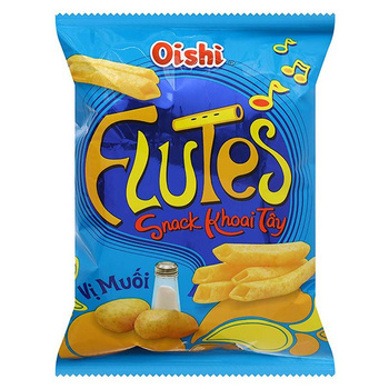 Krakersy ziemniaczany o smaku soli „Flutes” OISHI 35g