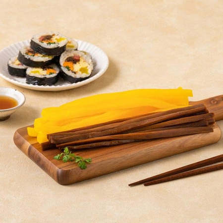 zestaw Marynowany łopian i rzodkiew do Koreański Kimbap cięte 250g O'FOOD