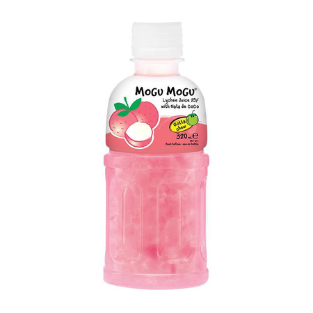 Lychee Flavour Drink with Nata de coco 320ml MOGU MOGU