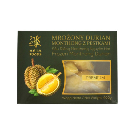 Durian Monthong z Pestkami mrożony 400g AFS