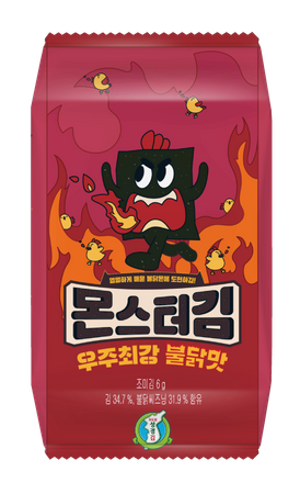 Seaweed Chips Hot & Spicy Buldak 6g MONSTERGIM