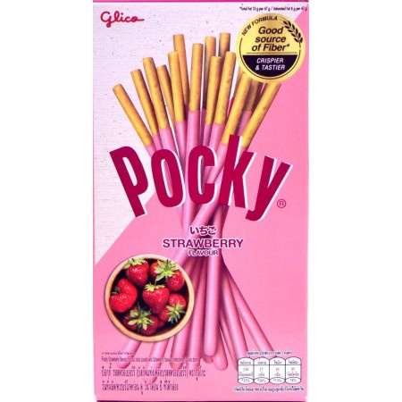 Paluszki Pocky o smaku truskawkowym 40 g