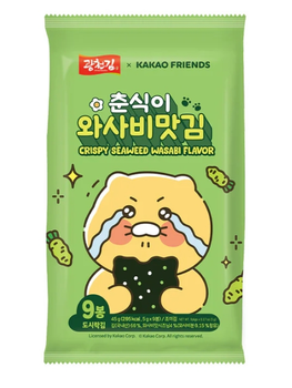 Chipsy z glonów nori o smaku wasabi x KAKAO FRIENDS 5g Kwang Cheon Kim