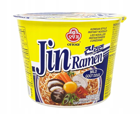 Zupa makaron Jin Ramen łlekko ostry kubku 110 g OTTOGI