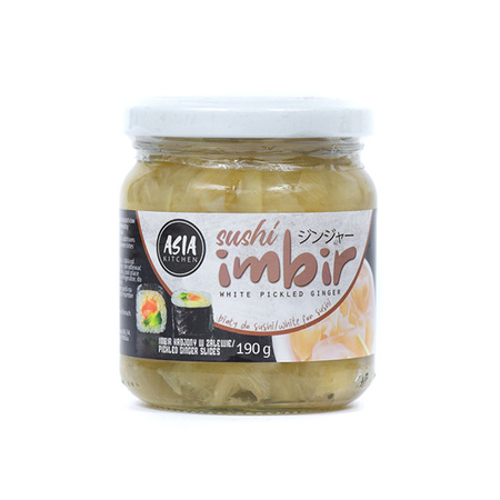 imbir marynowany biały w słoiku 190g ASIA KITCHEN
