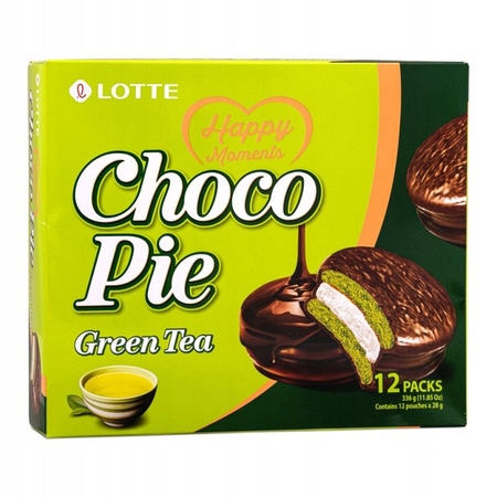 Lotte Choco pie matcha Green tea 336g 12 szt.