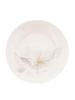 Ceramic Plate White with Flower 18,5 cm 1 pc.