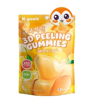 Peelable Gummies Mango Flavour 75g K-PEELZ