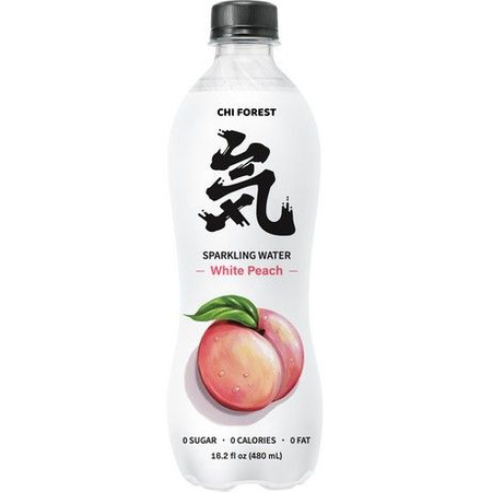GENKI FOREST Peach flavour sparkling drink slightly sweet 480ml 元气森林