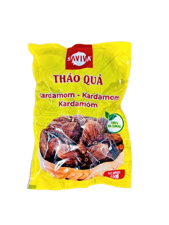 Black Cardamom Whole 100g SAVIVA