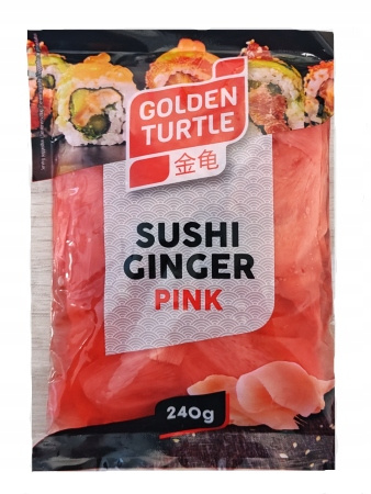 Marinate Pink Ginger Slice for sushi 240g GOLDEN TURTLE