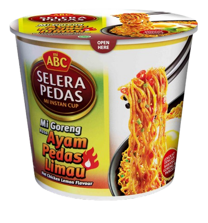 SELERA PEDAS Fried Noodles Hot Chicken Lemon Flavour Cup 80g ABC