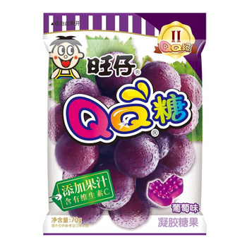 WANT WANT Grape Flavour Guumy Candy 70g