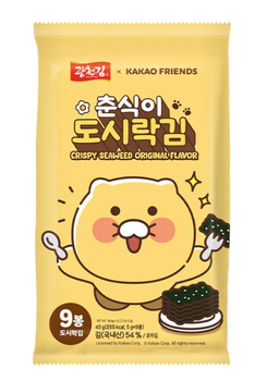 Chipsy z glonów nori original x KAKAO FRIENDS 3x5g Kwang Cheon Kim