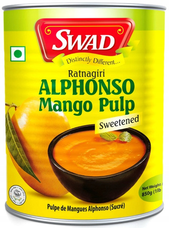 Pulpa Alphonso mango puree 450 g SWAD