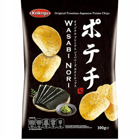 Wasabi Nori Flavour Potato Chips 100g KOIKEYA