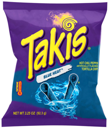 Chipsy Takis Blue Heat hot chili pepper 100g