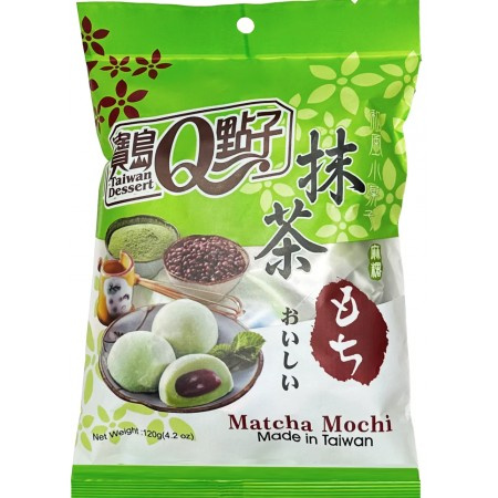 mochi matcha flavour with red bean filling 120g Q