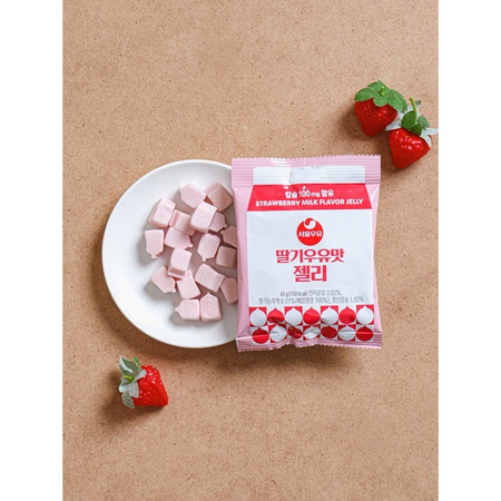 Strawberry Milk Flavour Jelly 45g SEOUL MILK