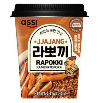 Instant Rapokki (ramen+yoppoki) jjajang 145g ASSI