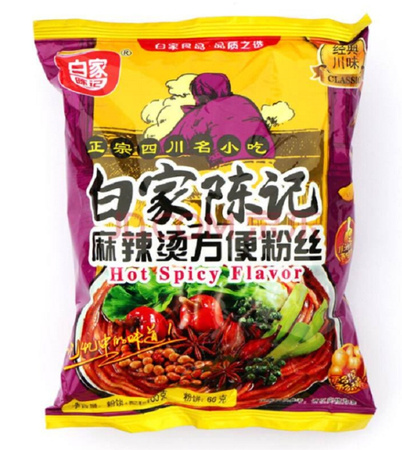 Instant Sweet Potato Vermicelli MaLa Tang Spicy 105g BAIJIA 