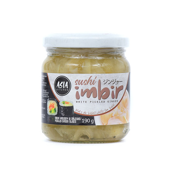 White marinated ginger in a jar 190g ASIA KITCHEN