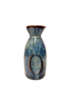 Ceramic Decanter for Sake Blue-Brown Tokkuri 1 pc.