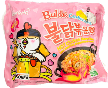 dania makaron Hot Chicken Carbonara buldak 130g Samyang