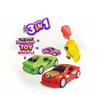 Auto Whistle Car Pop 3w1 Lizak  1 szt.