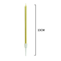 świeczki urodzinowe złote 10 cm 6 szt.