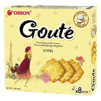GOUTÉ Kruche Ciastka Kokosowe z sezamu (8x18g) 144g ORION