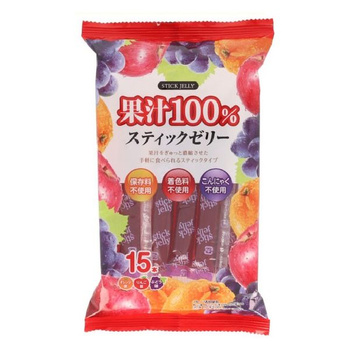 Galaretki owocowe 100% Fruit Stick Jelly (15 szt.) 225g RIBON