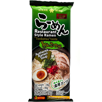 Japoński ramen Tongkotsu łagodny 2 porcja 186g HIKARI MISO