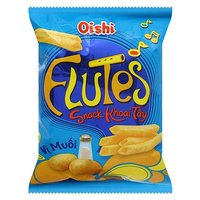 Krakersy ziemniaczany o smaku soli „Flutes” OISHI 35g
