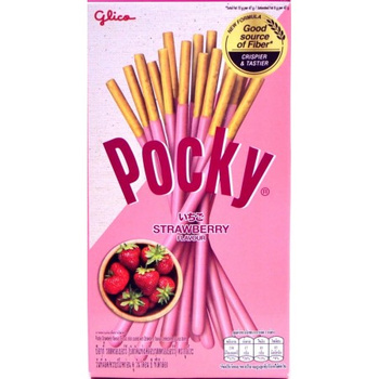 Paluszki Pocky o smaku truskawkowym 40 g